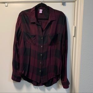 Button up long sleeve blouse
